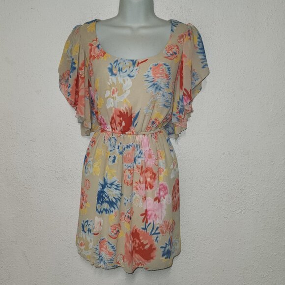 Dress. Margo & Sebastian ** Pretty chiffon Dress in size large - Picture 1 of 13